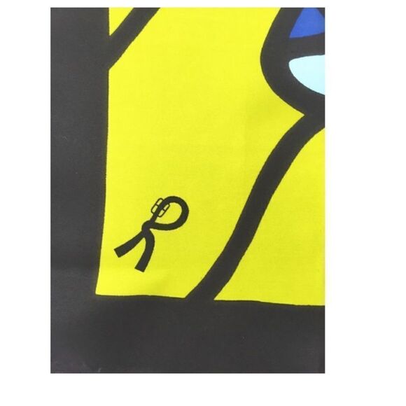 Roberta di Camerino-Florence Italy 35' square silk scarf-multi jewel colors - Picture 4 of 8